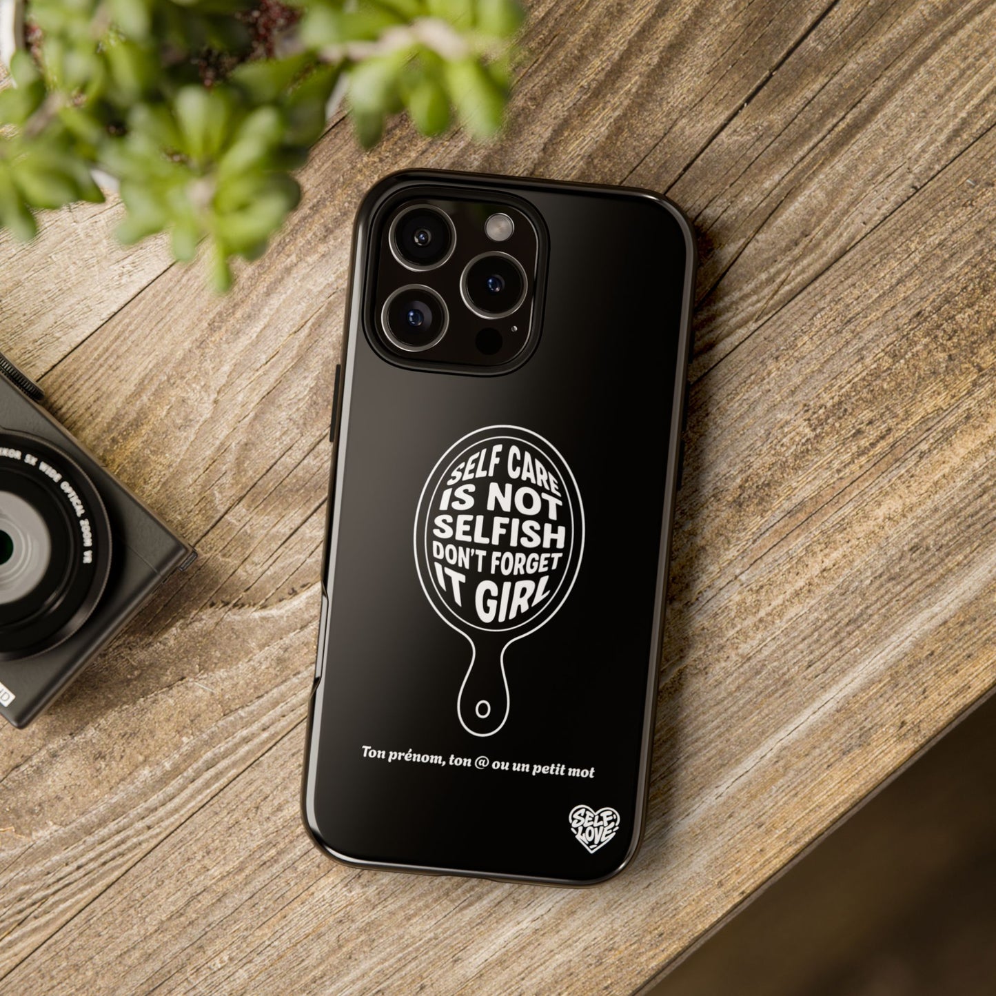 Self Care - Coque iPhone (noir)