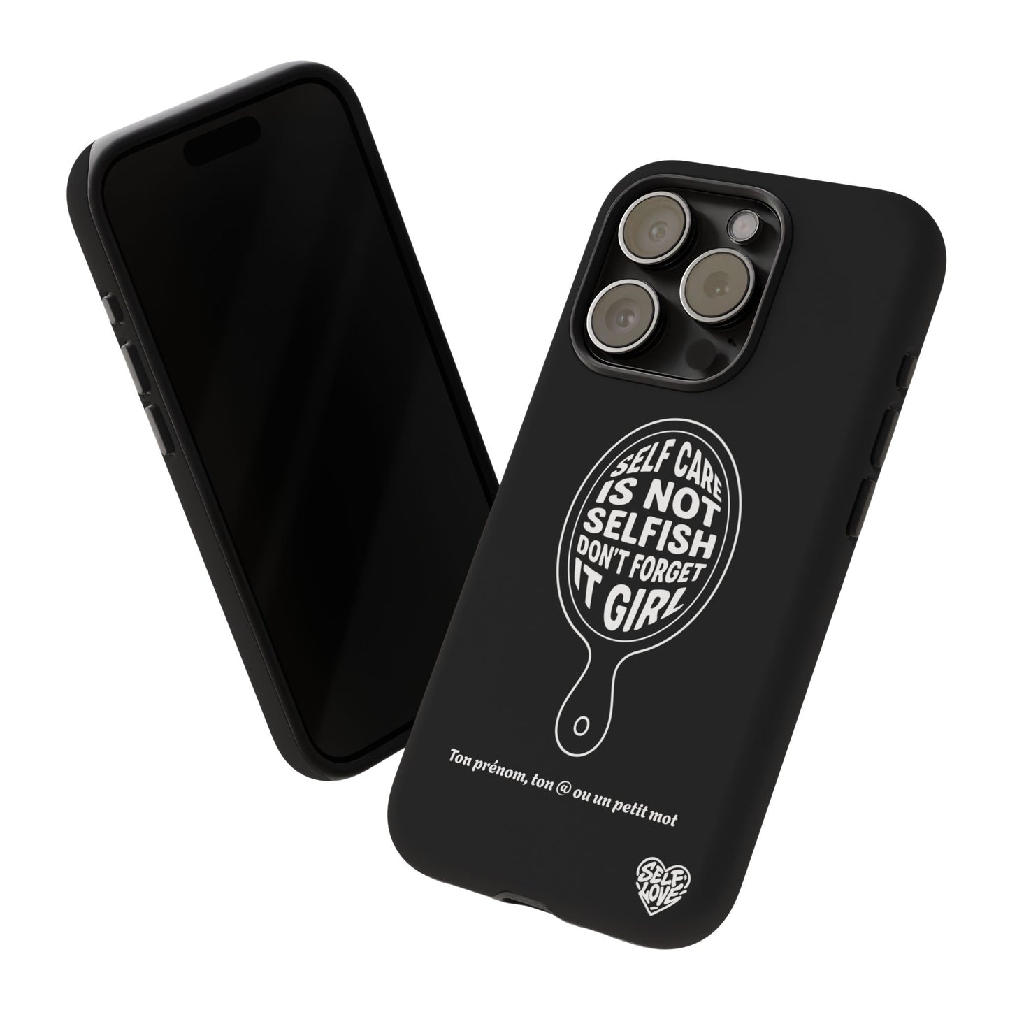 Self Care - Coque iPhone (noir)