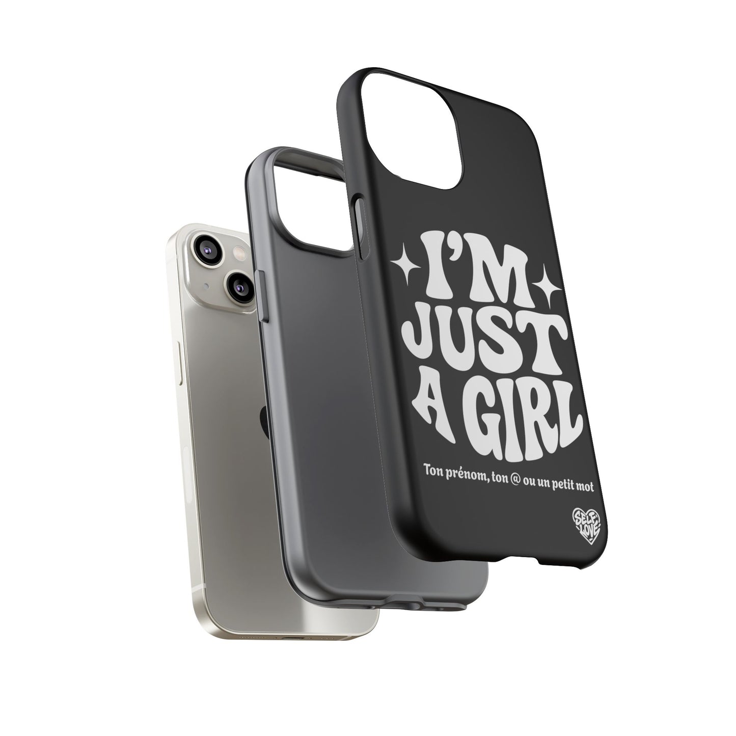Im Just A Girl - Coque iPhone (noir)