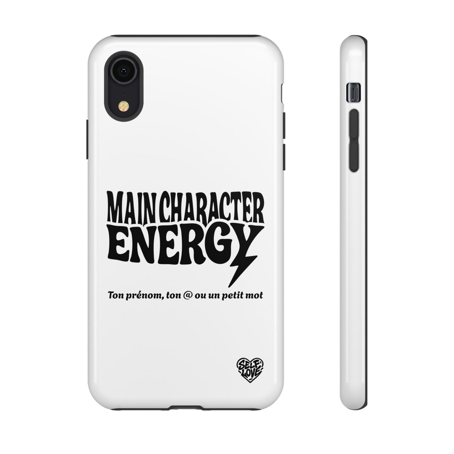 Main Character Energy - Coque iPhone (blanc)