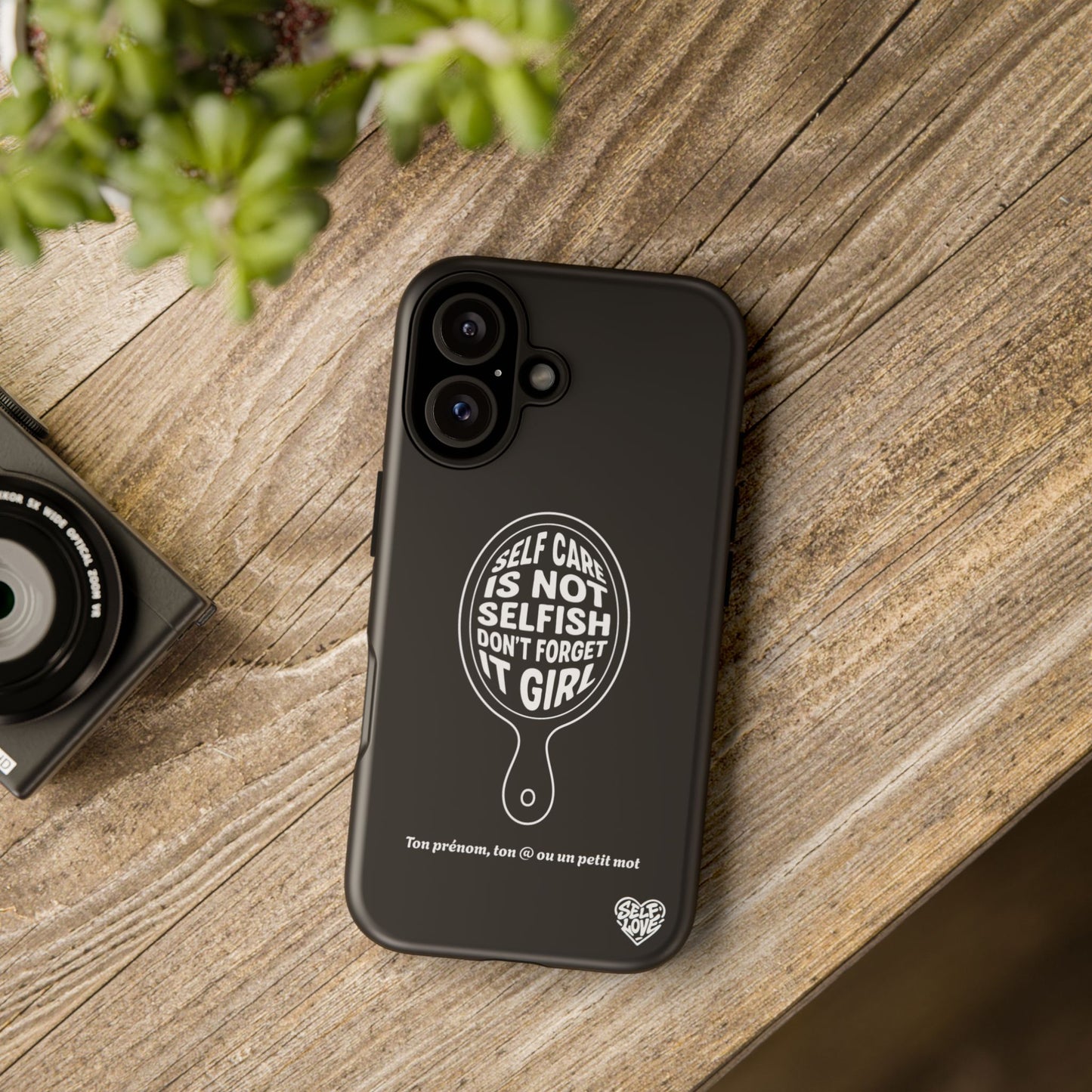 Self Care - Coque iPhone (noir)