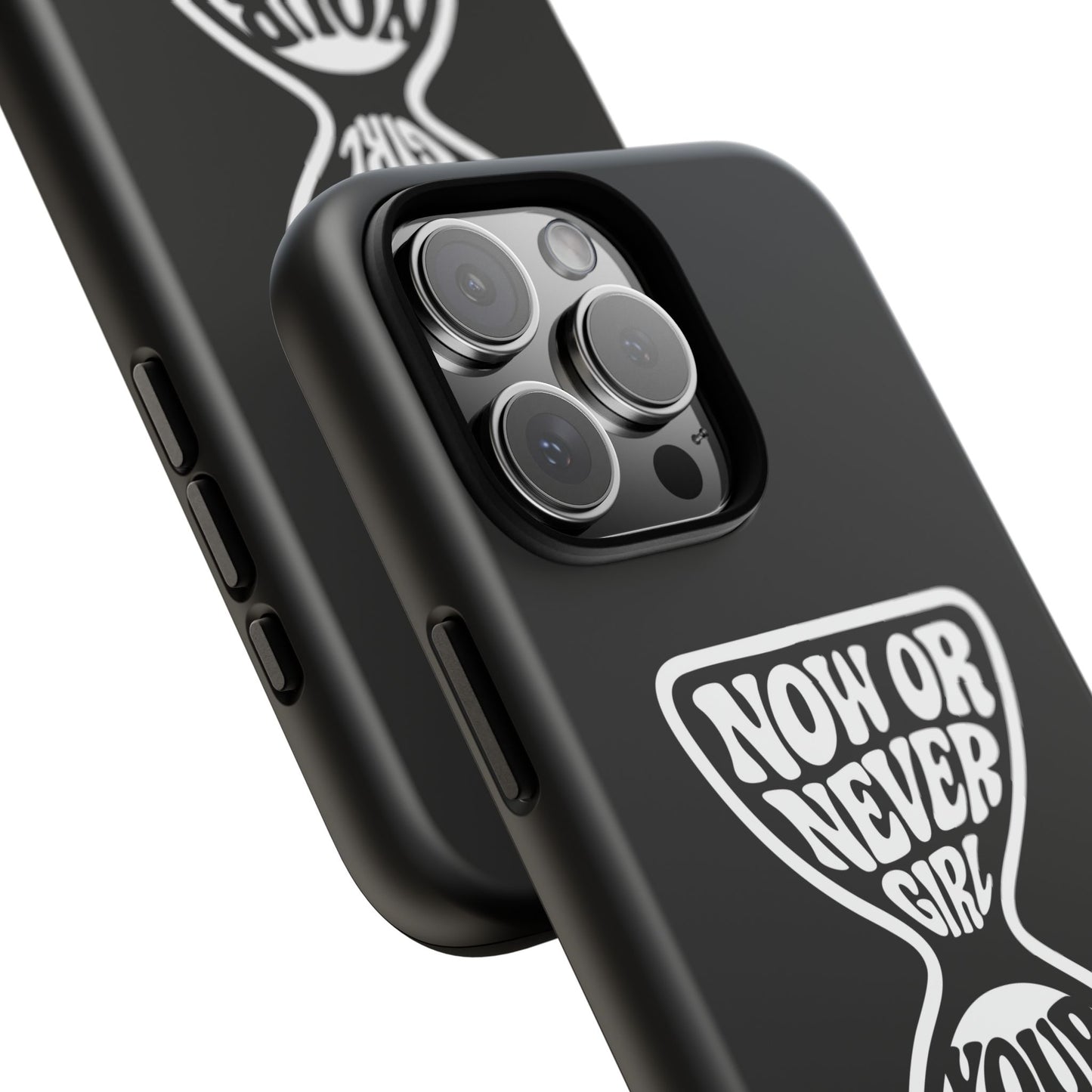 Now Or Never Girl - Coque iPhone (noir)