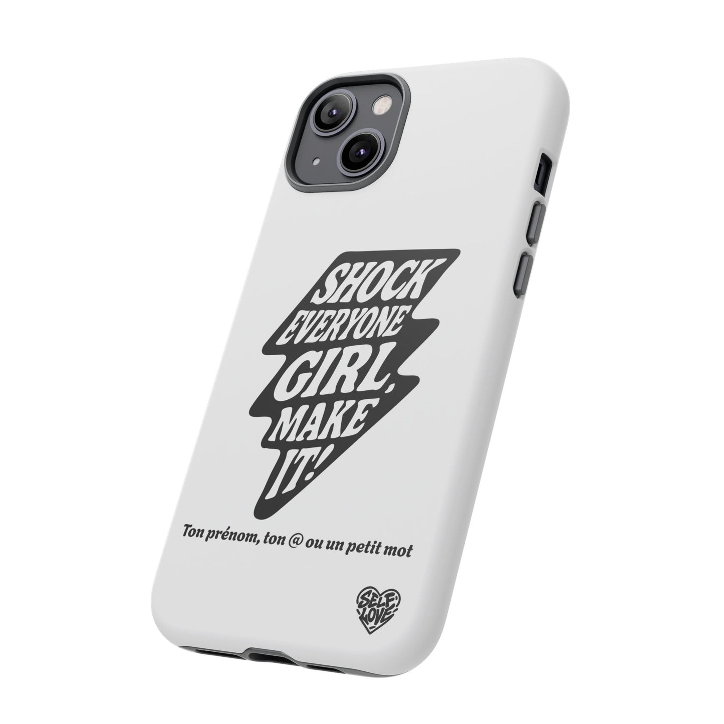 Shock Everyone - Coque iPhone (blanc)