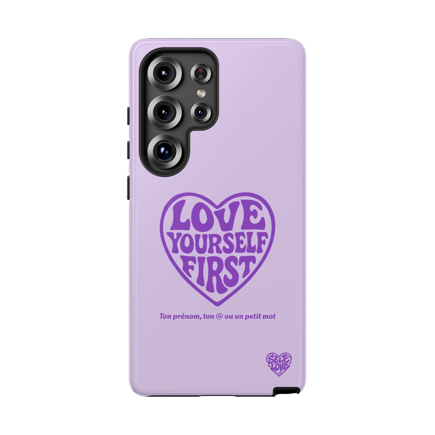 Love Yourself First - Coque Samsung (violet)