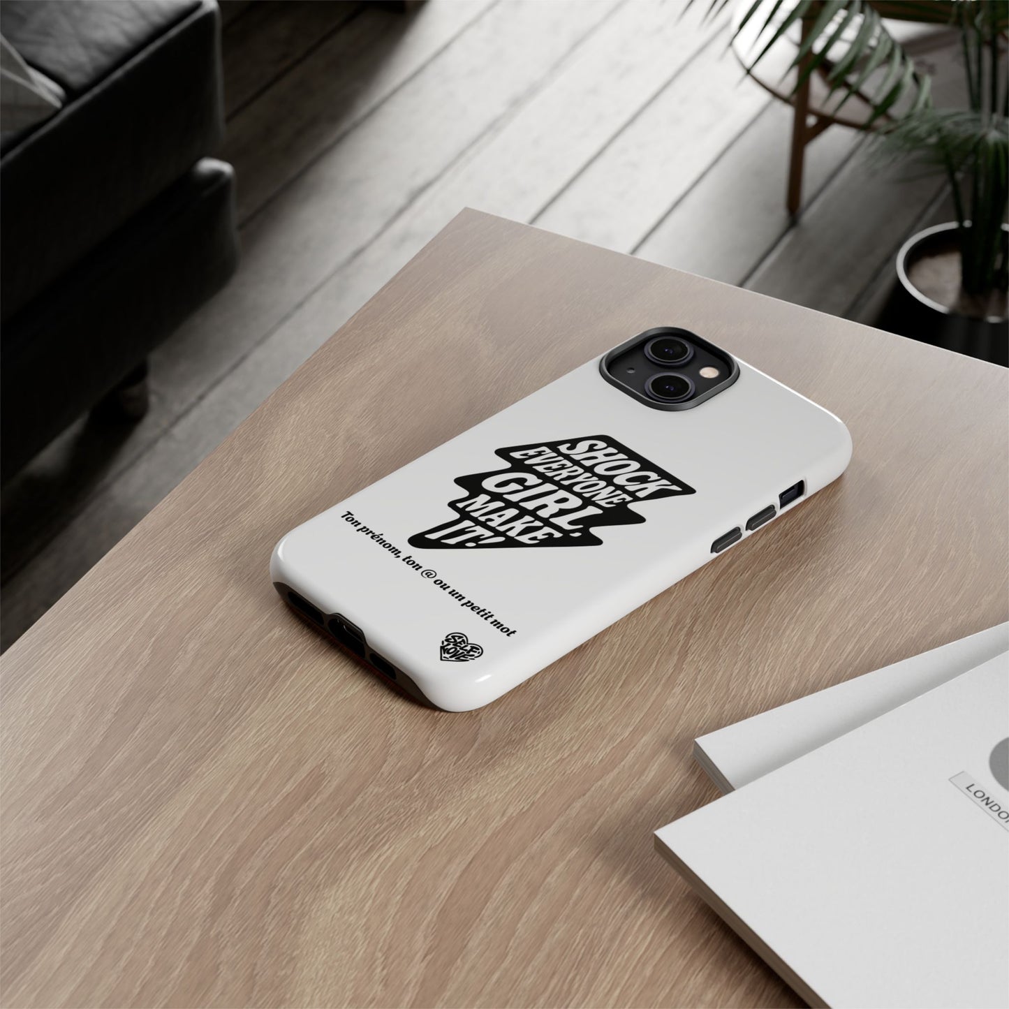 Shock Everyone - Coque iPhone (blanc)