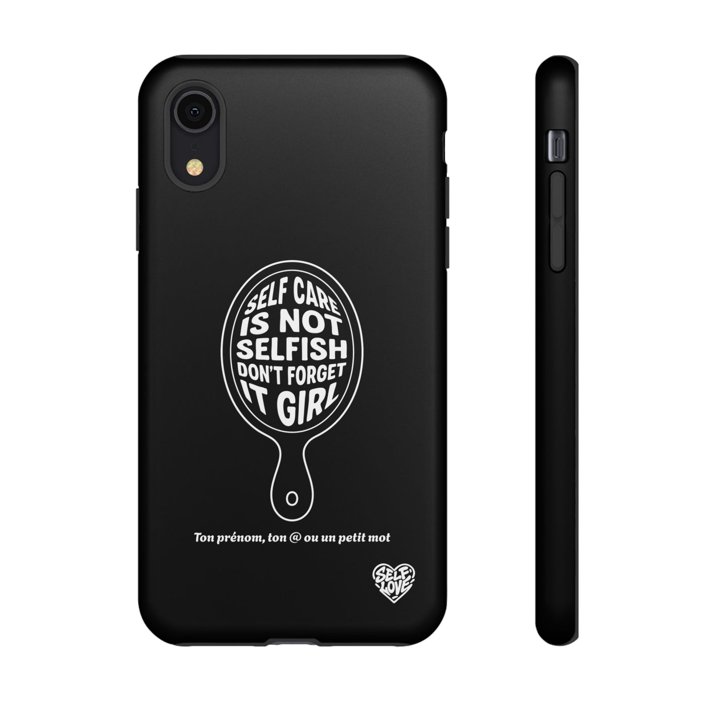 Self Care - Coque iPhone (noir)