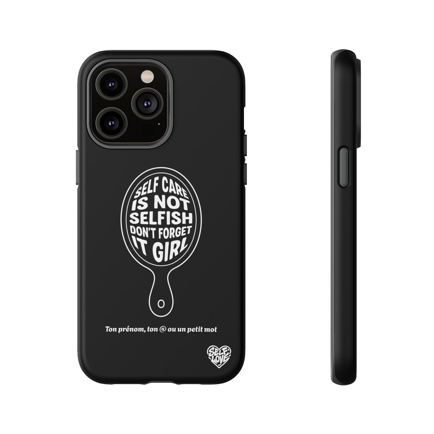 Self Care - Coque iPhone (noir)