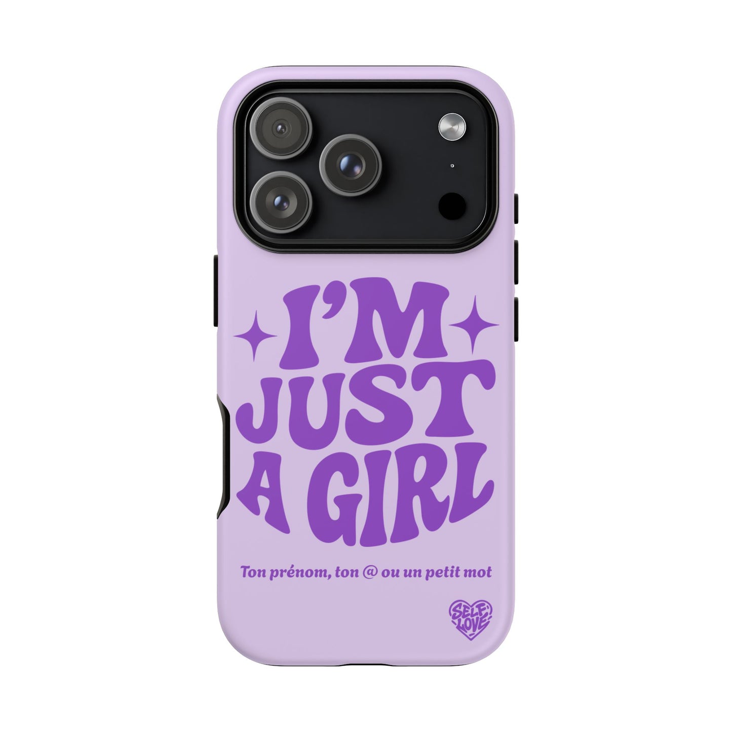 Im Just A Girl - Coque iPhone (violet)