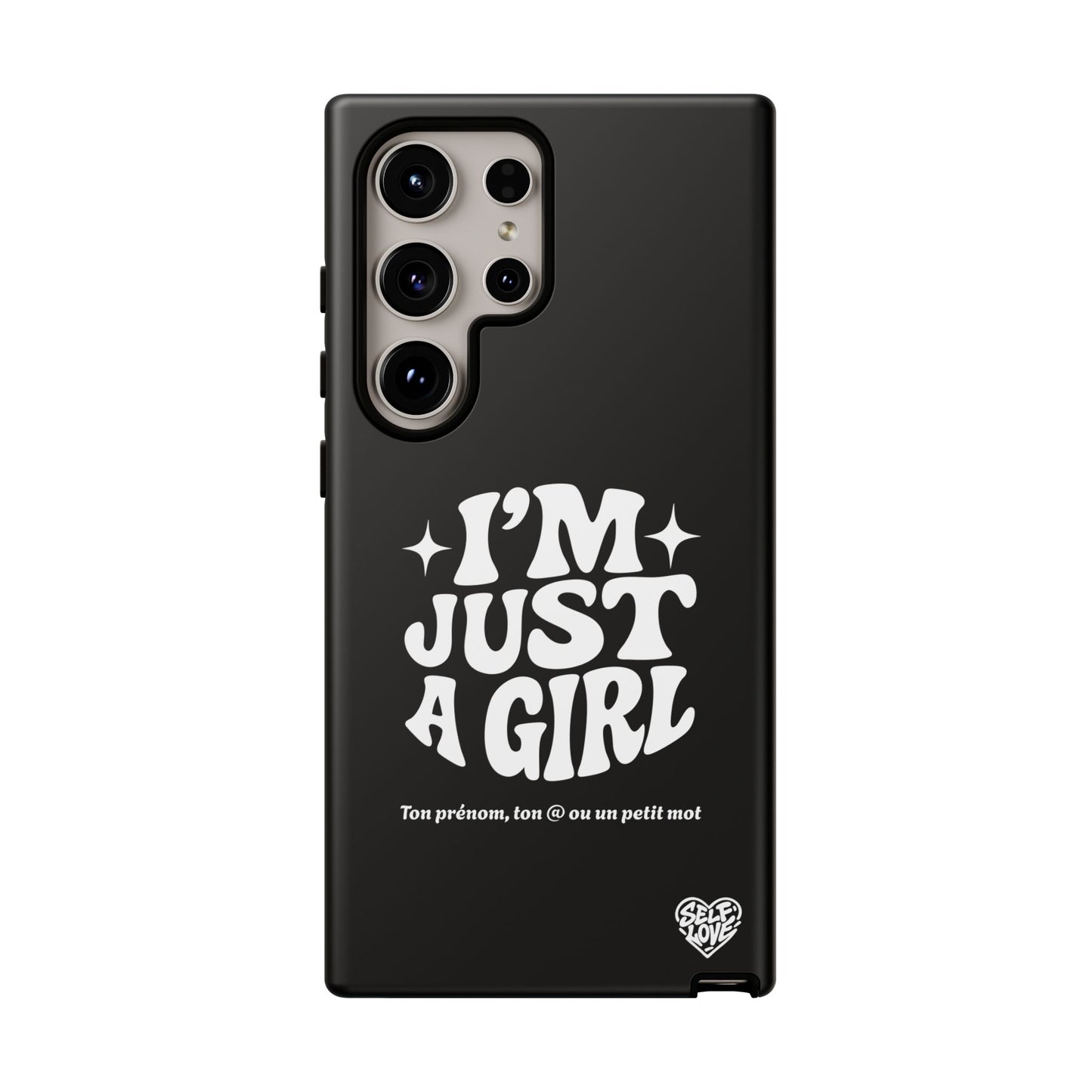 Im Just A Girl - Coque Samsung (noir)