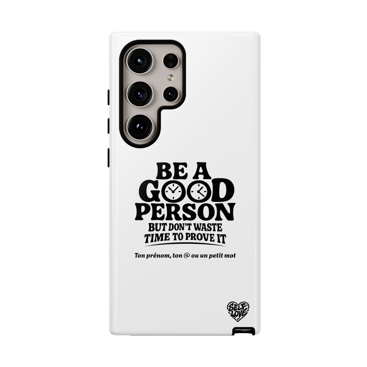 Be A Good Person - Coque Samsung (blanc)