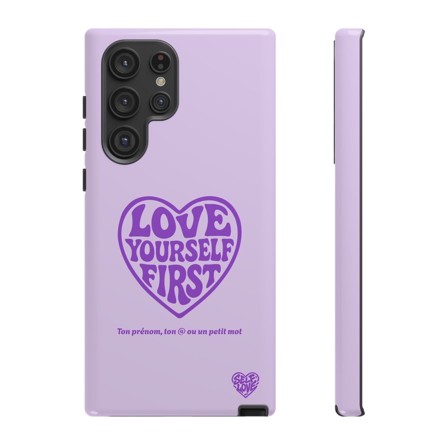Love Yourself First - Coque Samsung (violet)