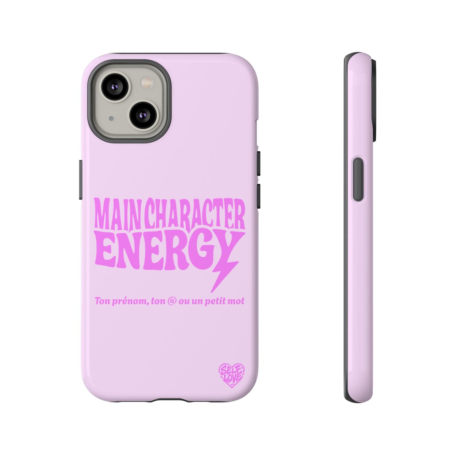 Main Character Energy - Coque iPhone (rose)