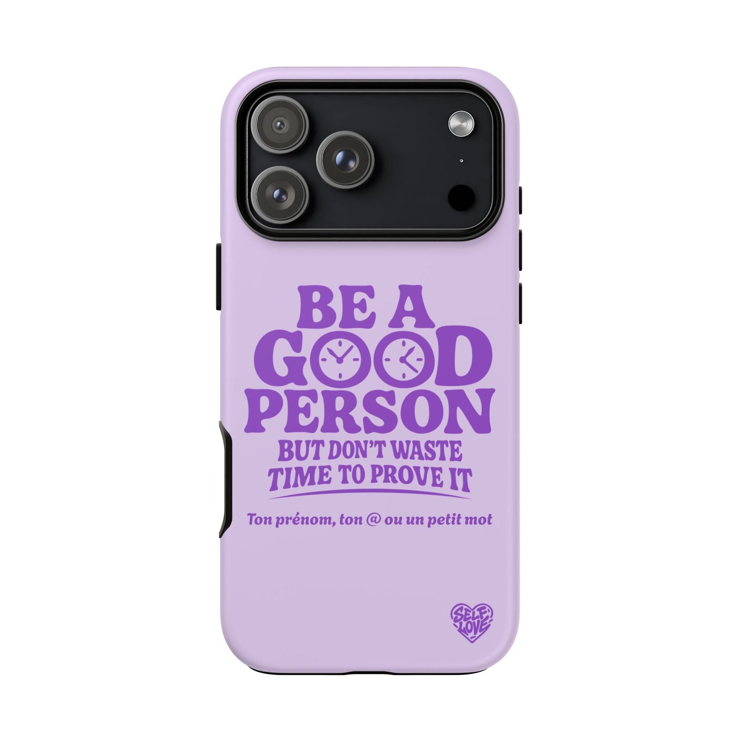 Be A Good Person - Coque iPhone (violet)