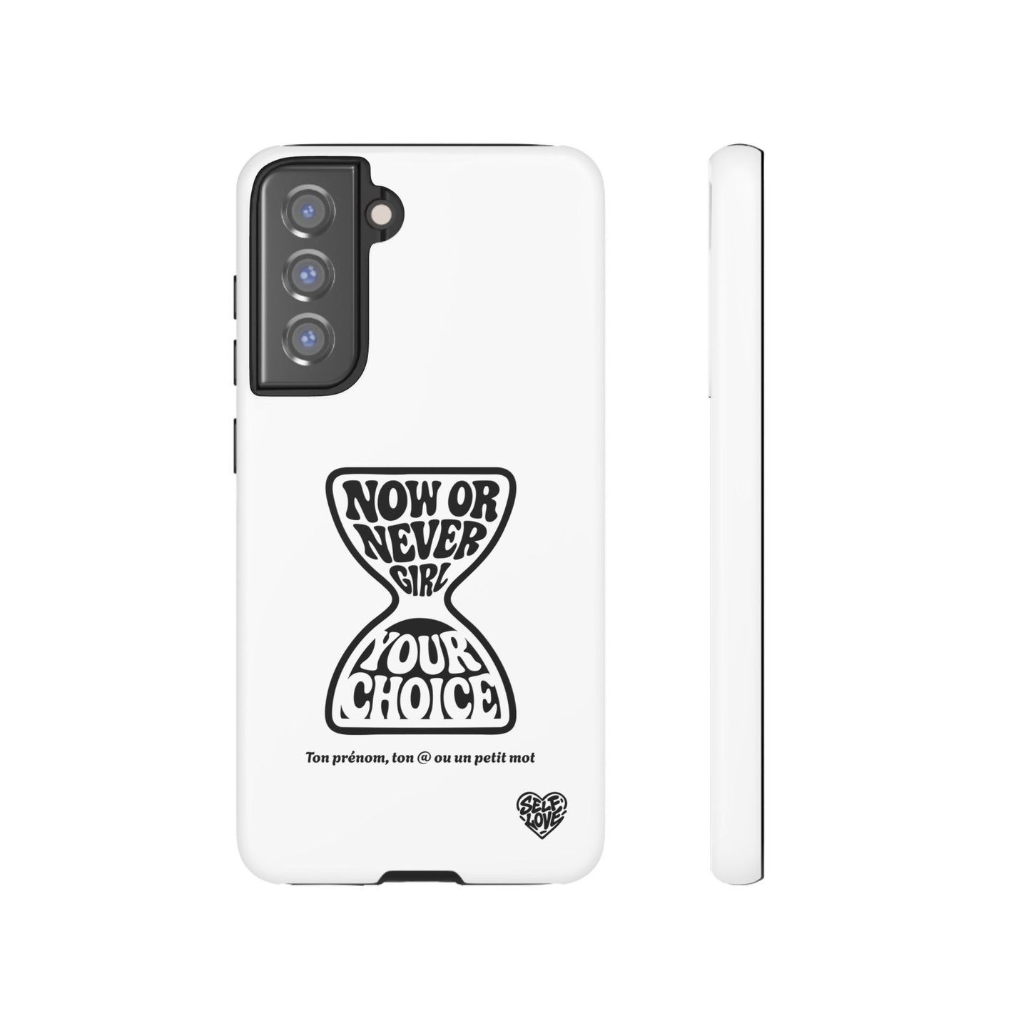 Now Or Never Girl - Coque Samsung (blanc)