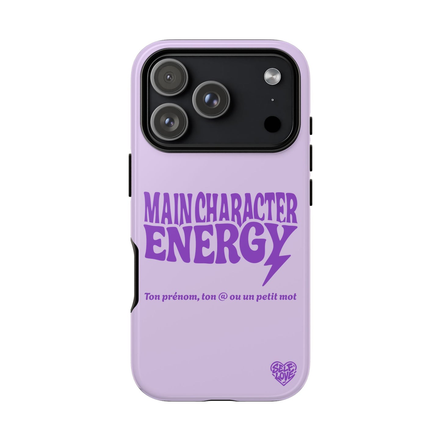 Main Character Energy - Coque iPhone (violet)