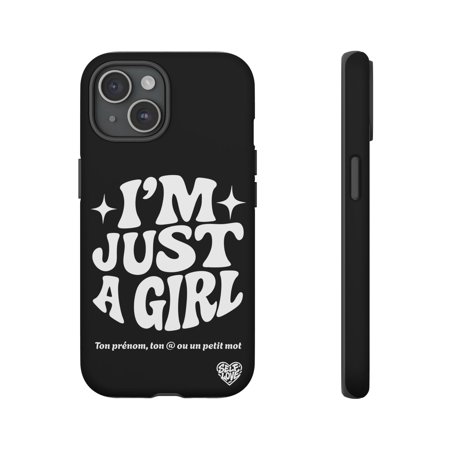 Im Just A Girl - Coque iPhone (noir)