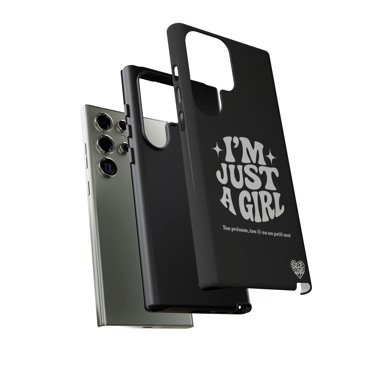 Im Just A Girl - Coque Samsung (noir)