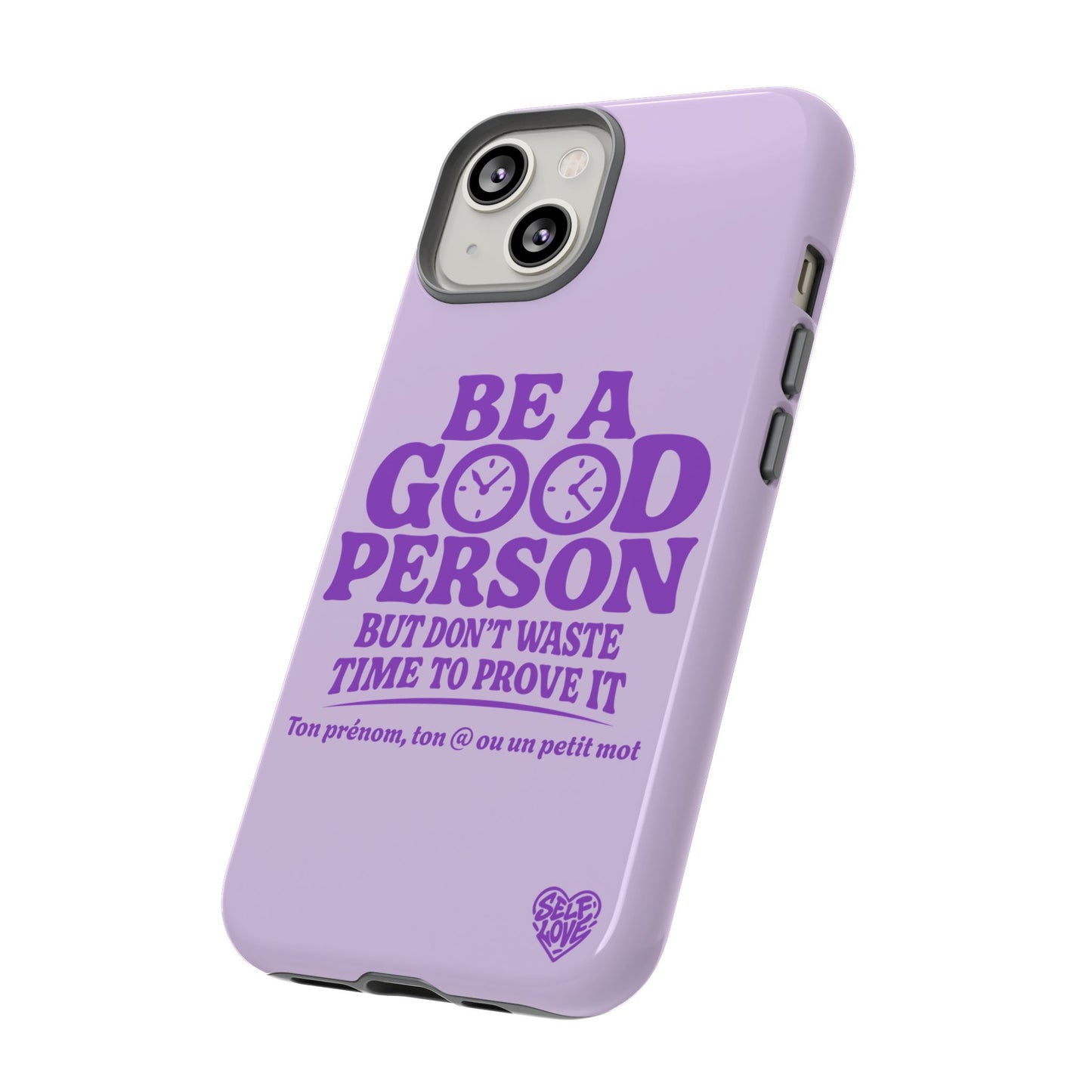 Be A Good Person - Coque iPhone (violet)