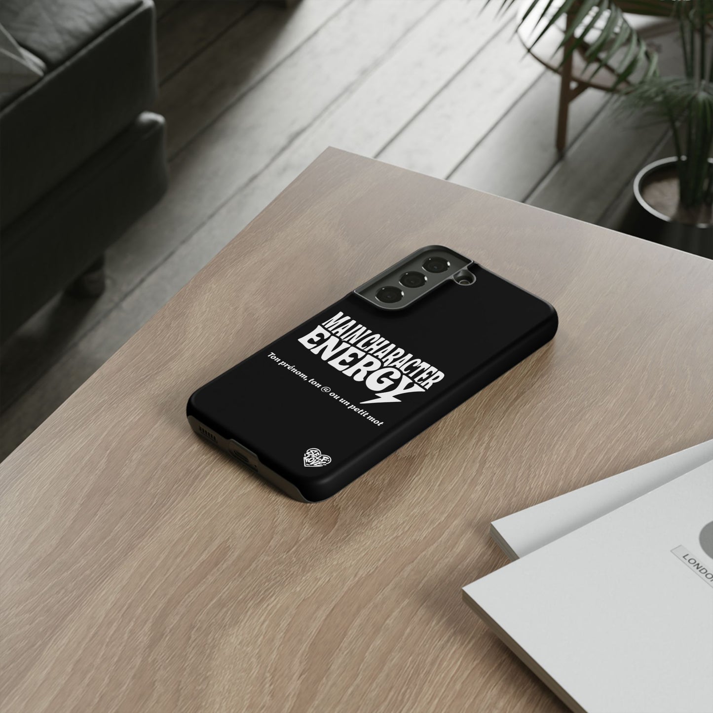 Main Character Energy - Coque Samsung (noir)