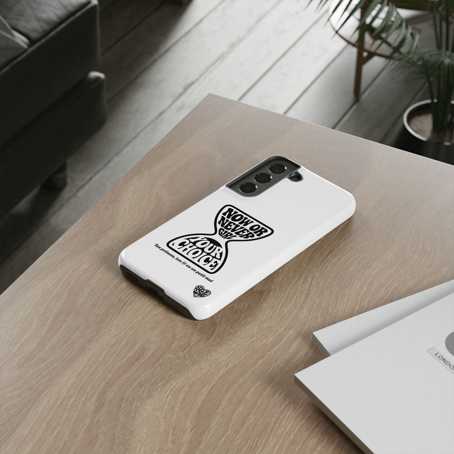 Now Or Never Girl - Coque Samsung (blanc)