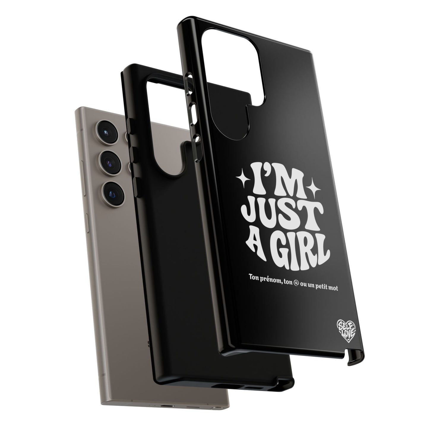 Im Just A Girl - Coque Samsung (noir)
