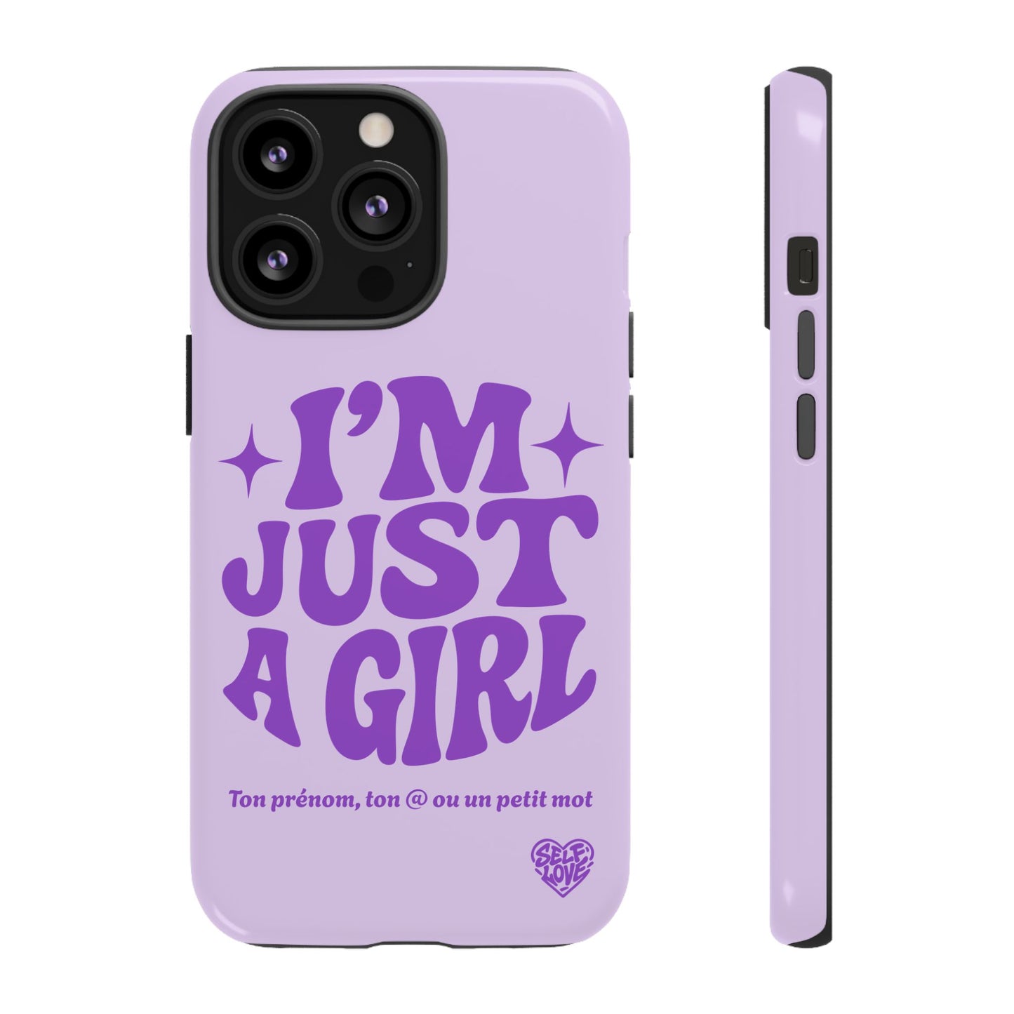 Im Just A Girl - Coque iPhone (violet)