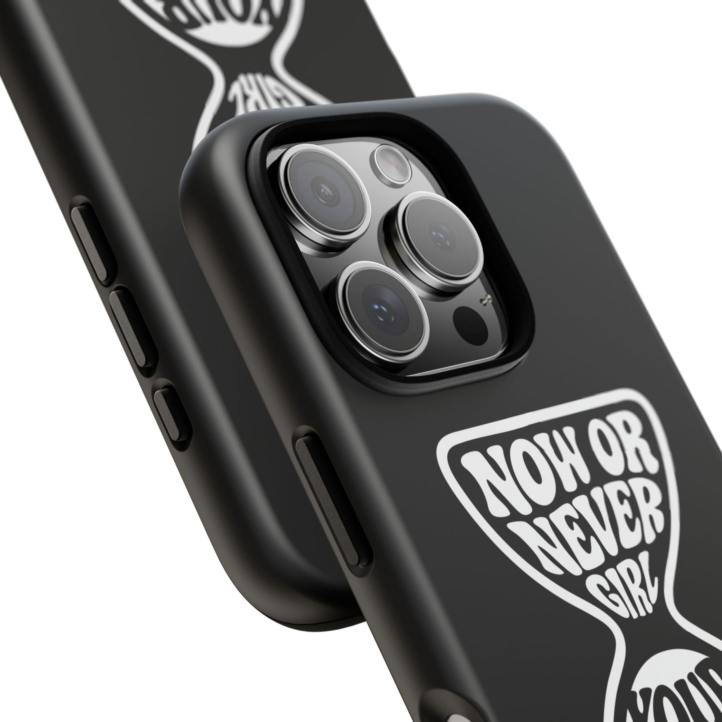 Now Or Never Girl - Coque iPhone (noir)