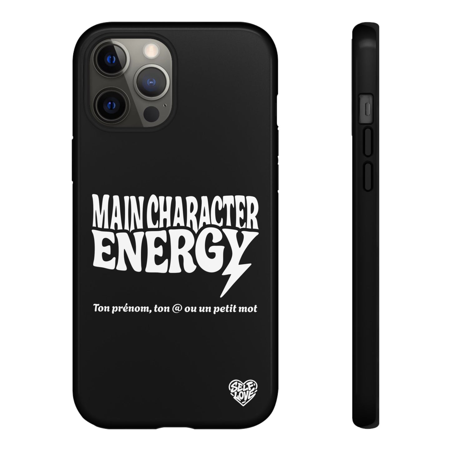 Main Character Energy - Coque iPhone (noir)