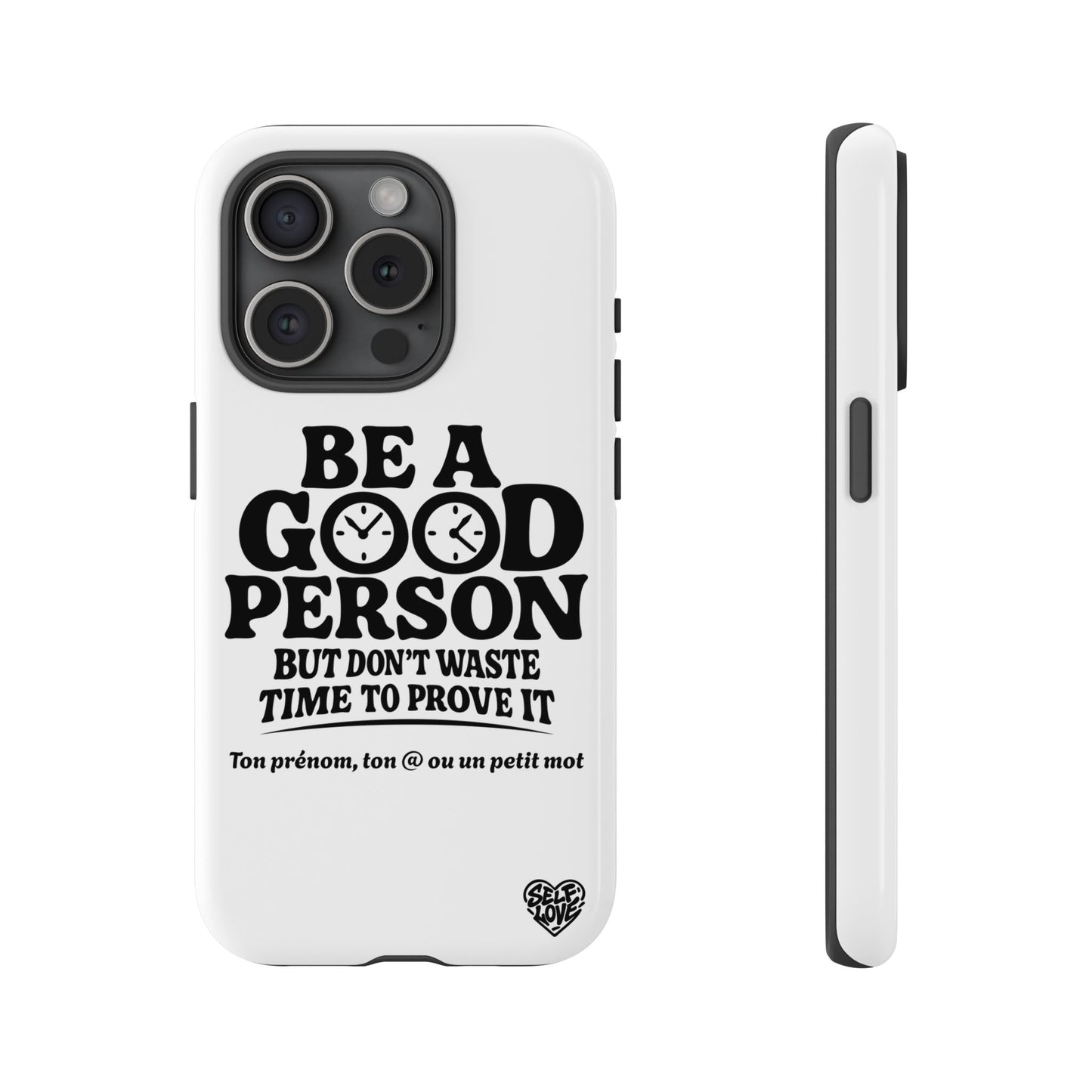 Be A Good Person - Coque iPhone (blanc)