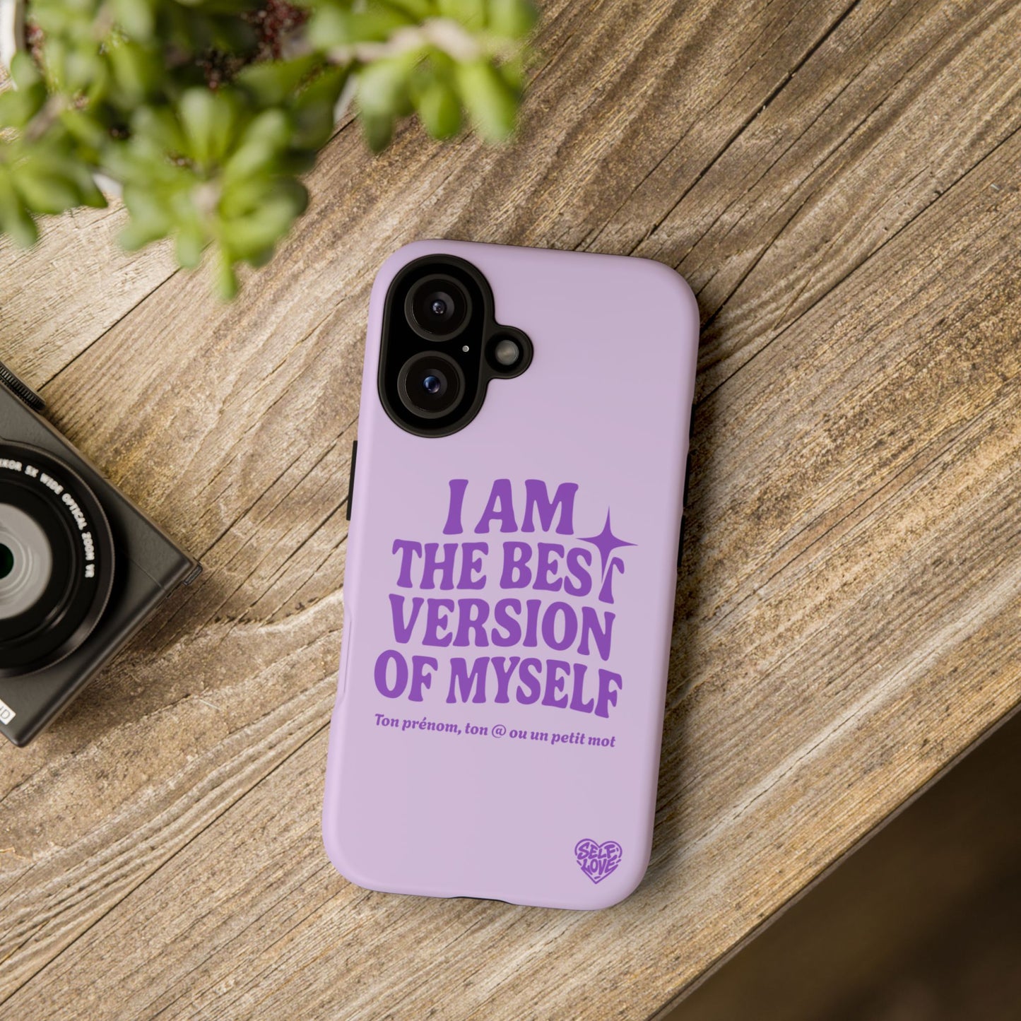 I Am The Best Version Of Myself - Coque iPhone (violet)