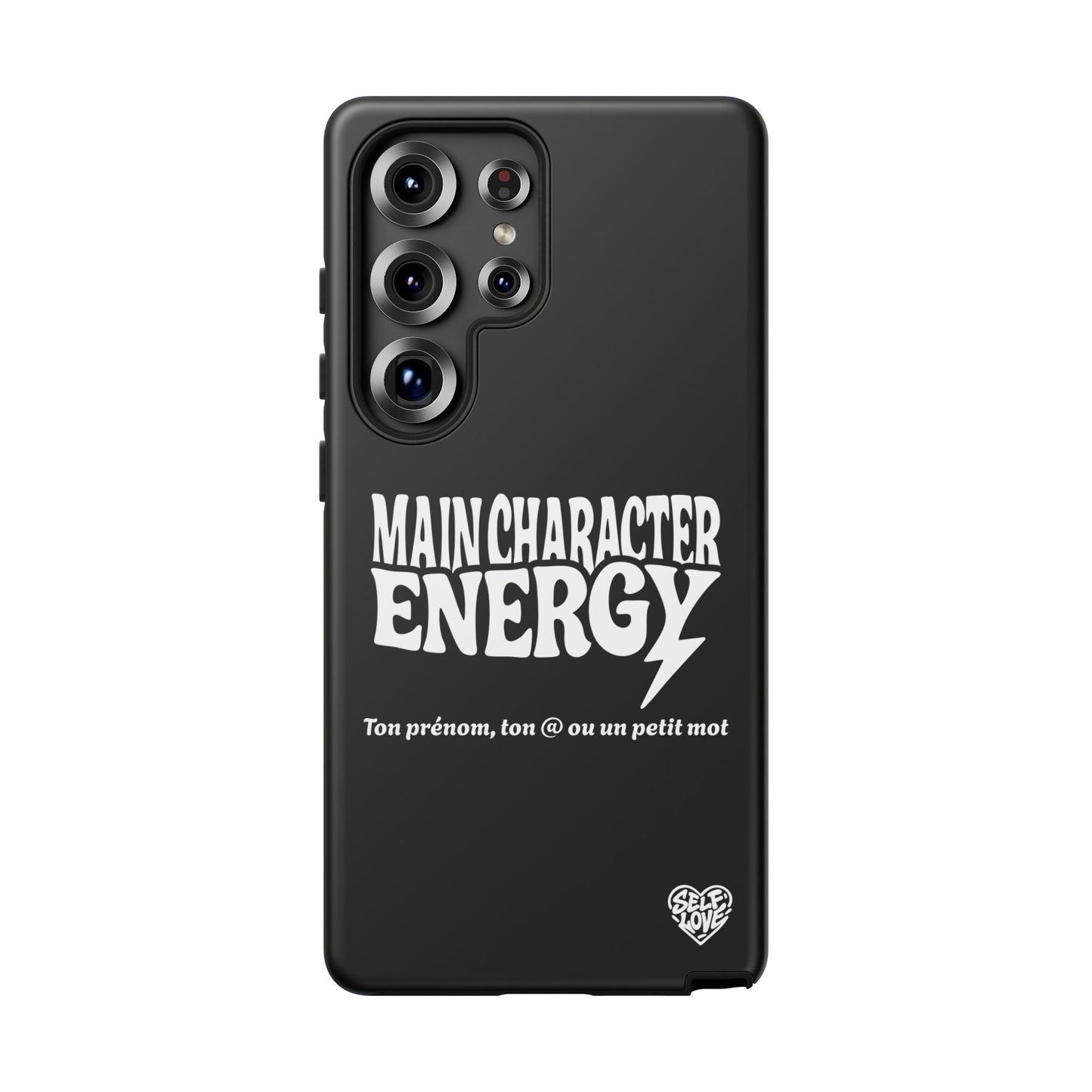 Main Character Energy - Coque Samsung (noir)
