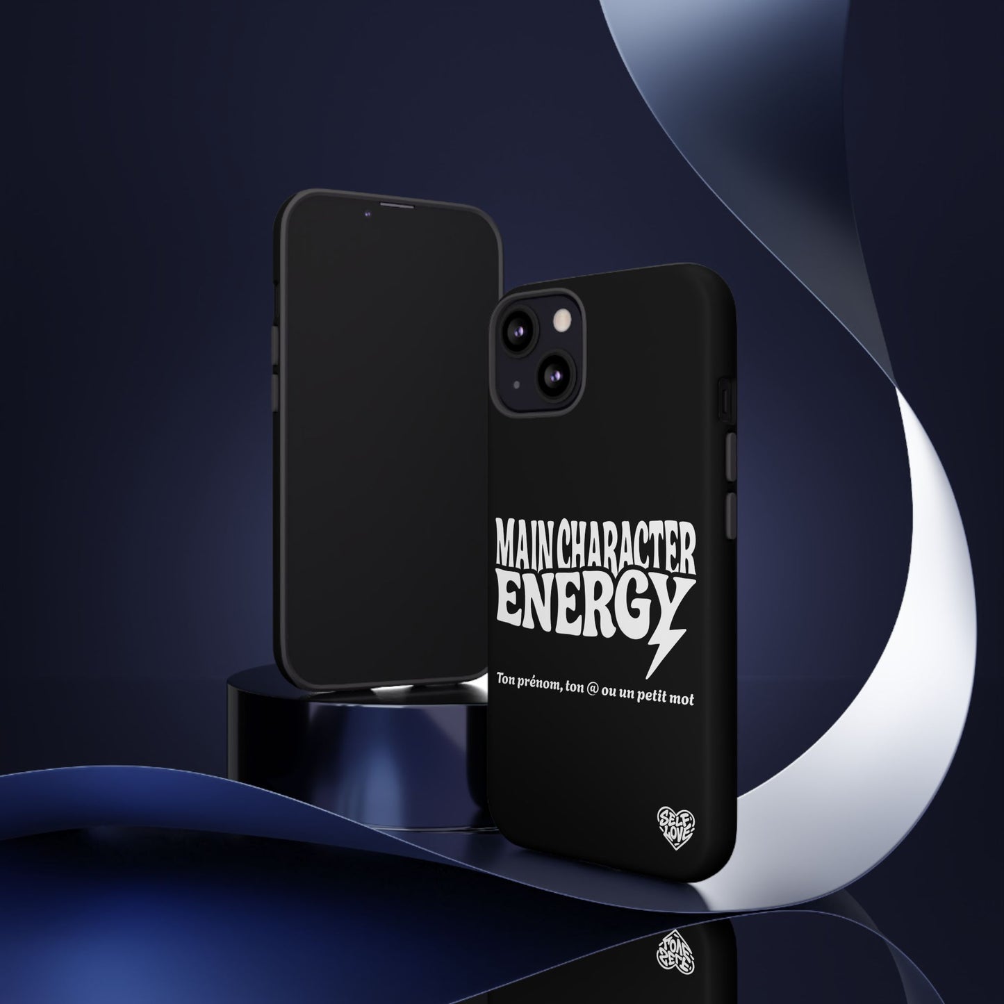 Main Character Energy - Coque iPhone (noir)