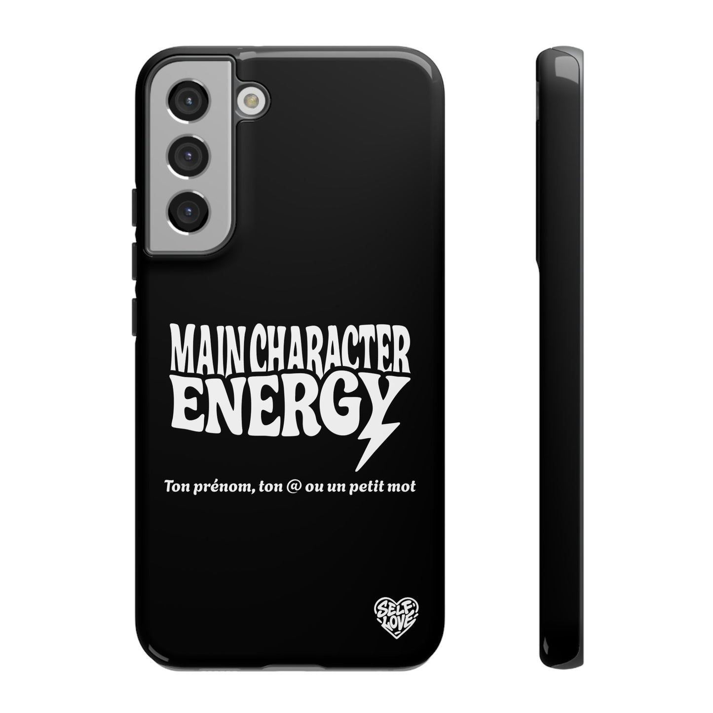 Main Character Energy - Coque Samsung (noir)