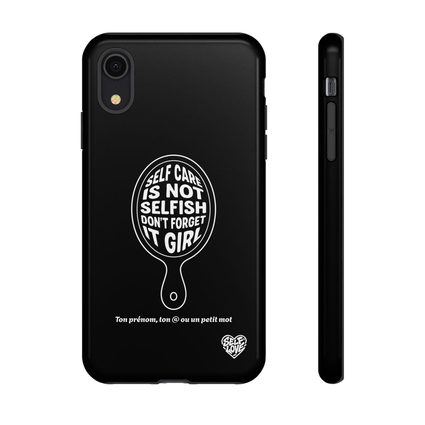 Self Care - Coque iPhone (noir)