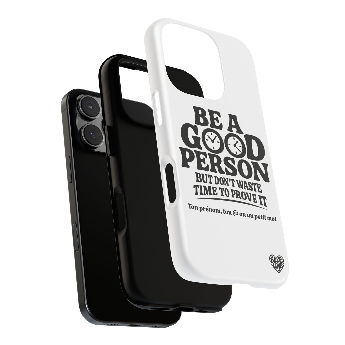 Be A Good Person - Coque iPhone (blanc)