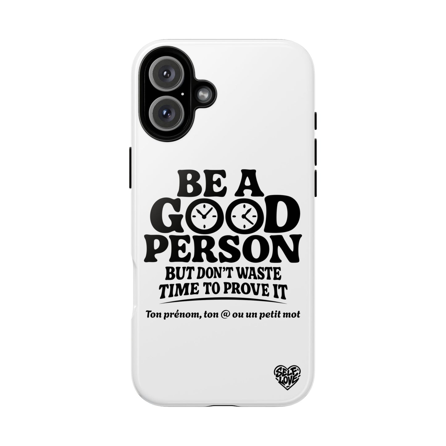 Be A Good Person - Coque iPhone (blanc)