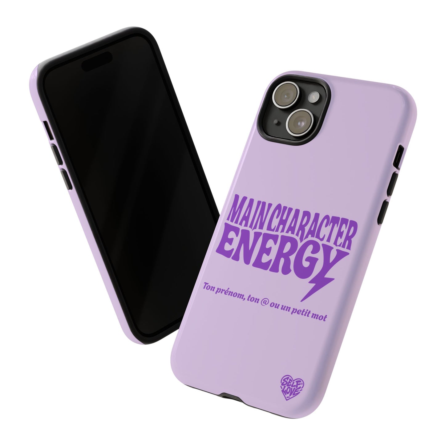 Main Character Energy - Coque iPhone (violet)