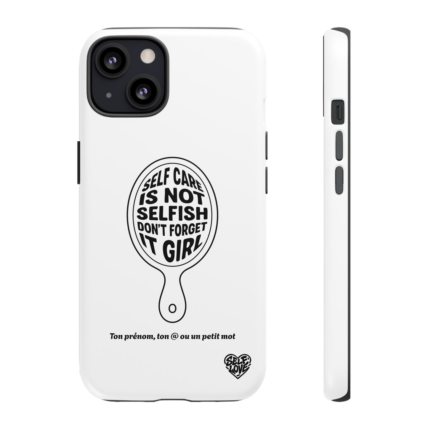 Self Care - Coque iPhone (blanc)