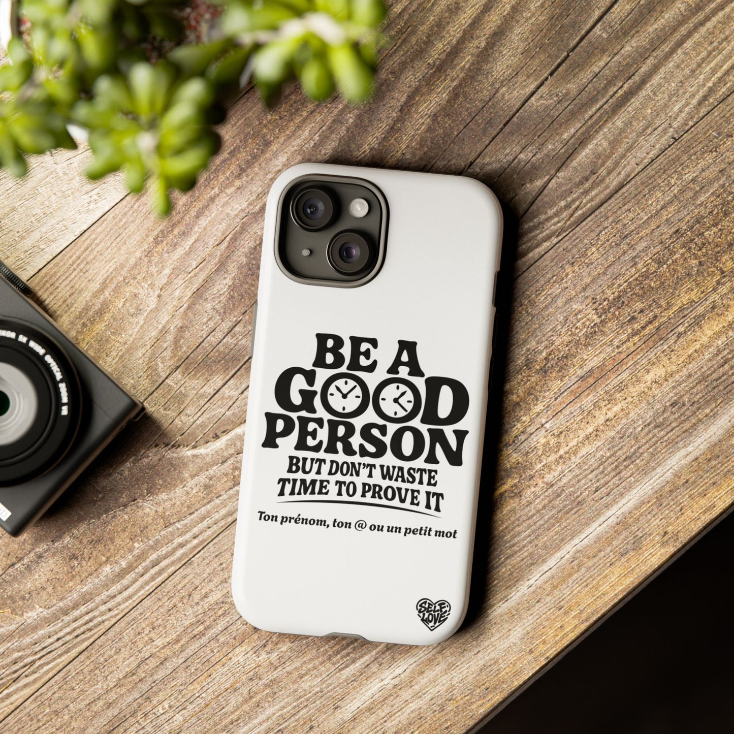 Be A Good Person - Coque iPhone (blanc)