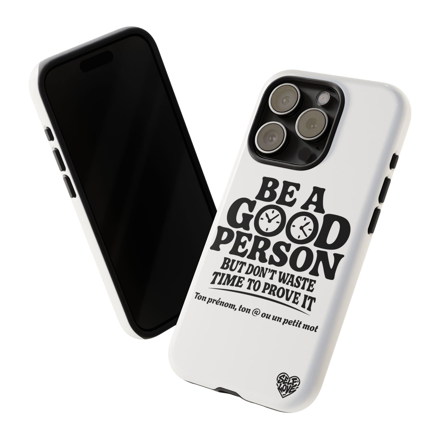Be A Good Person - Coque iPhone (blanc)