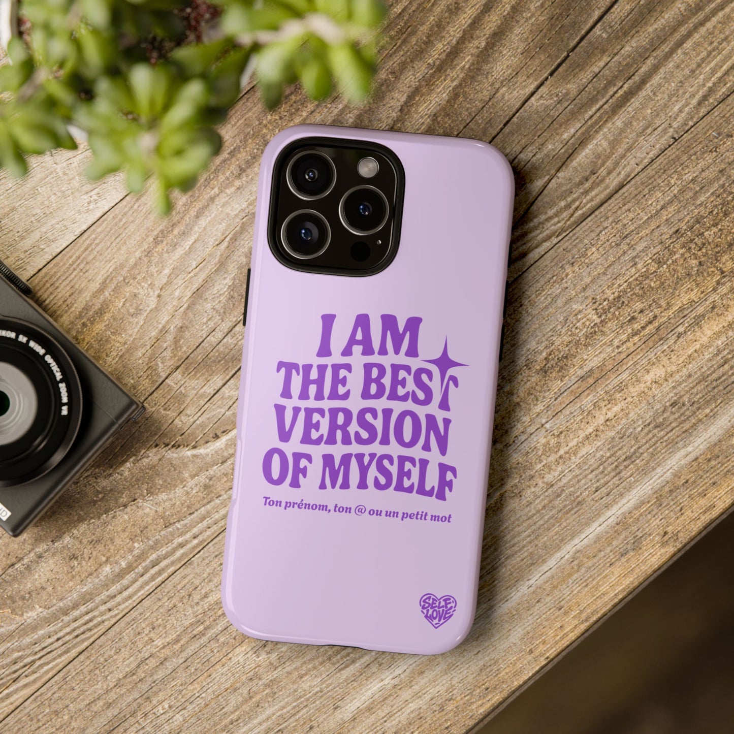 I Am The Best Version Of Myself - Coque iPhone (violet)