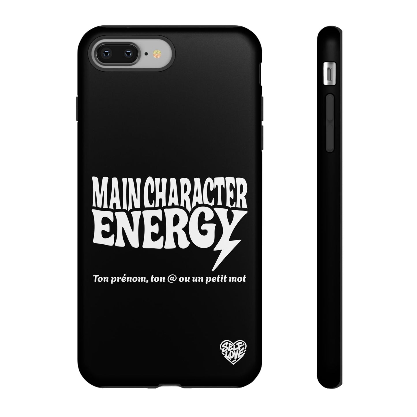Main Character Energy - Coque iPhone (noir)