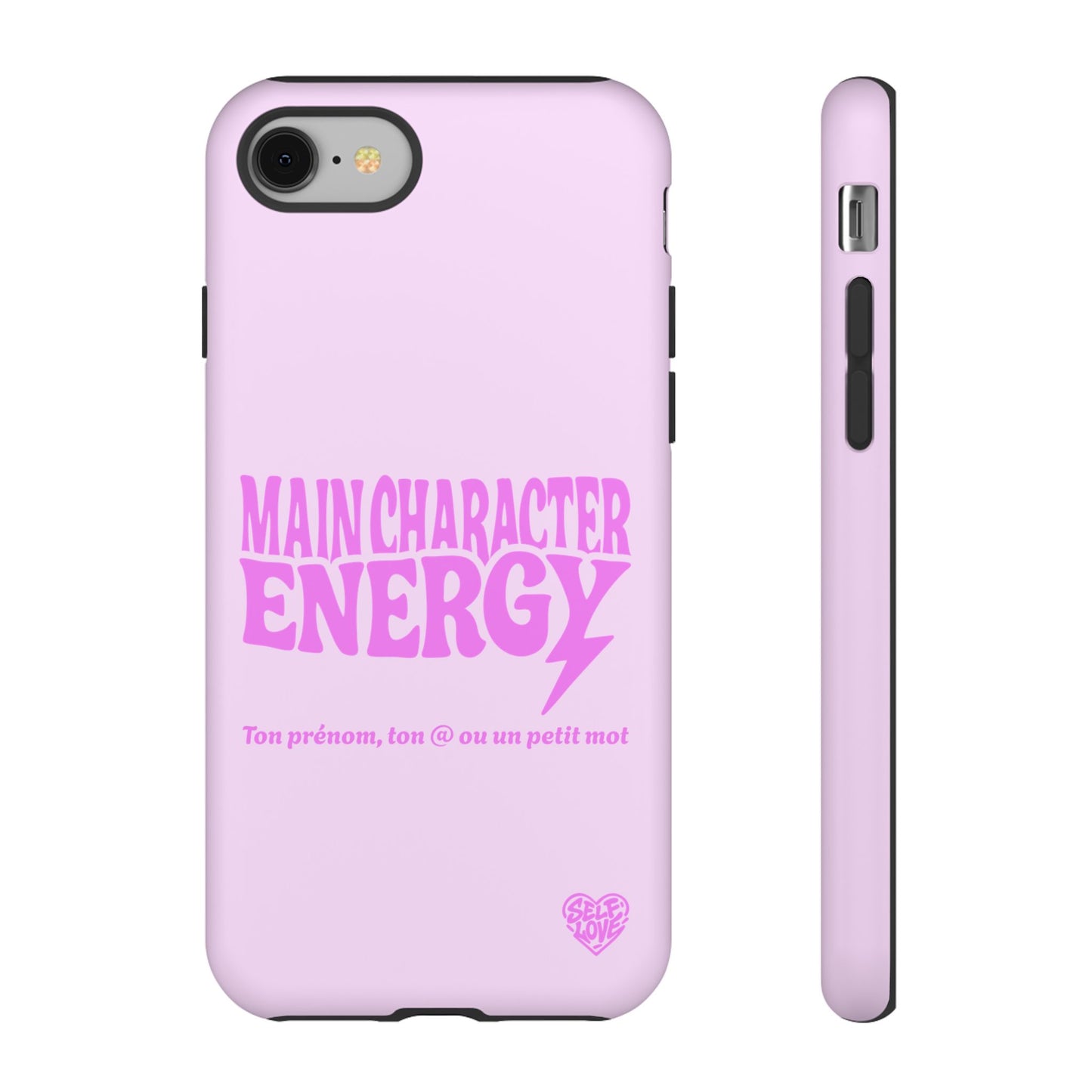 Main Character Energy - Coque iPhone (rose)