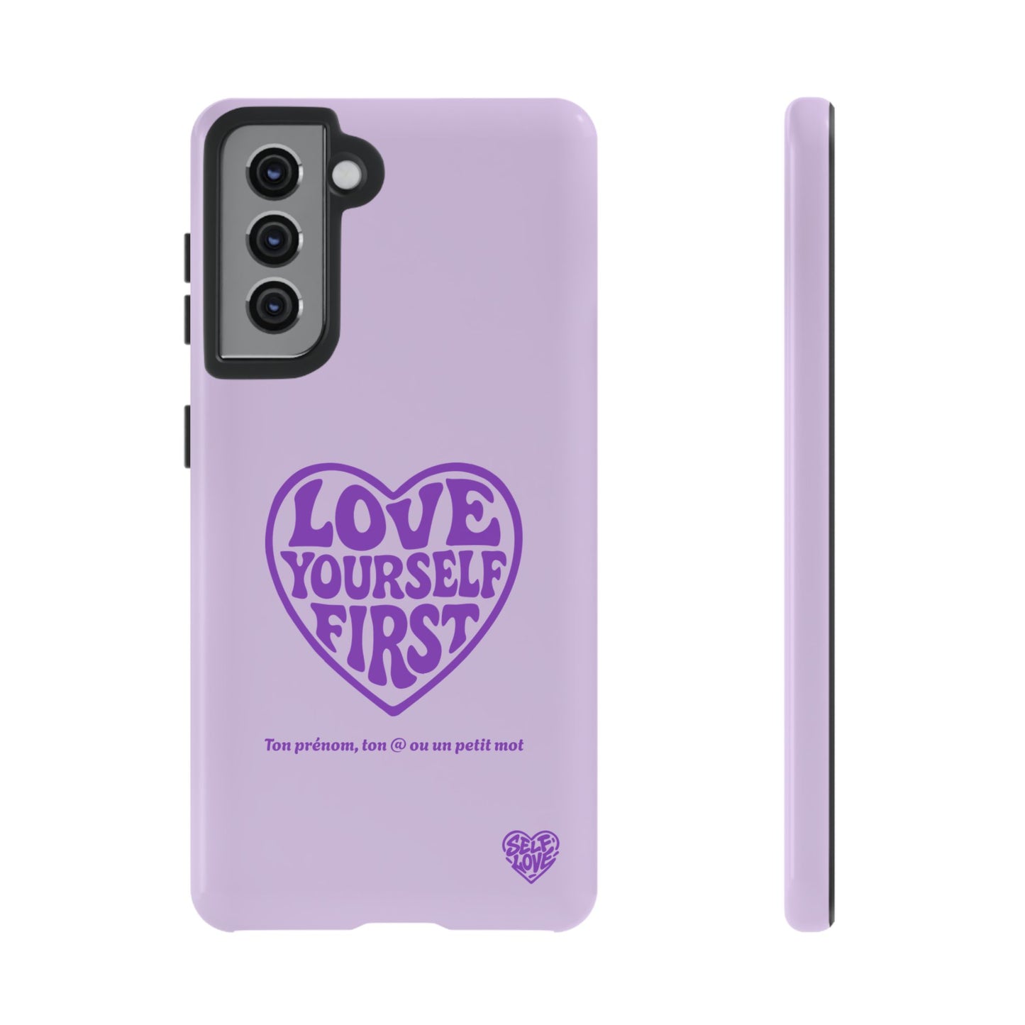 Love Yourself First - Coque Samsung (violet)