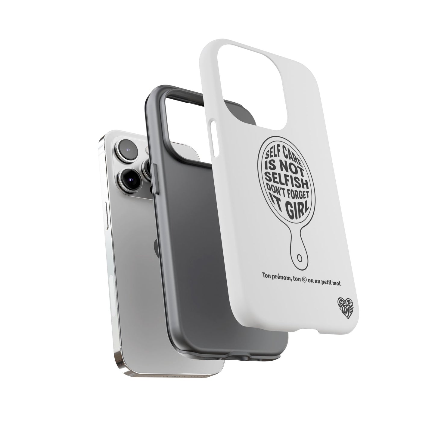 Self Care - Coque iPhone (blanc)