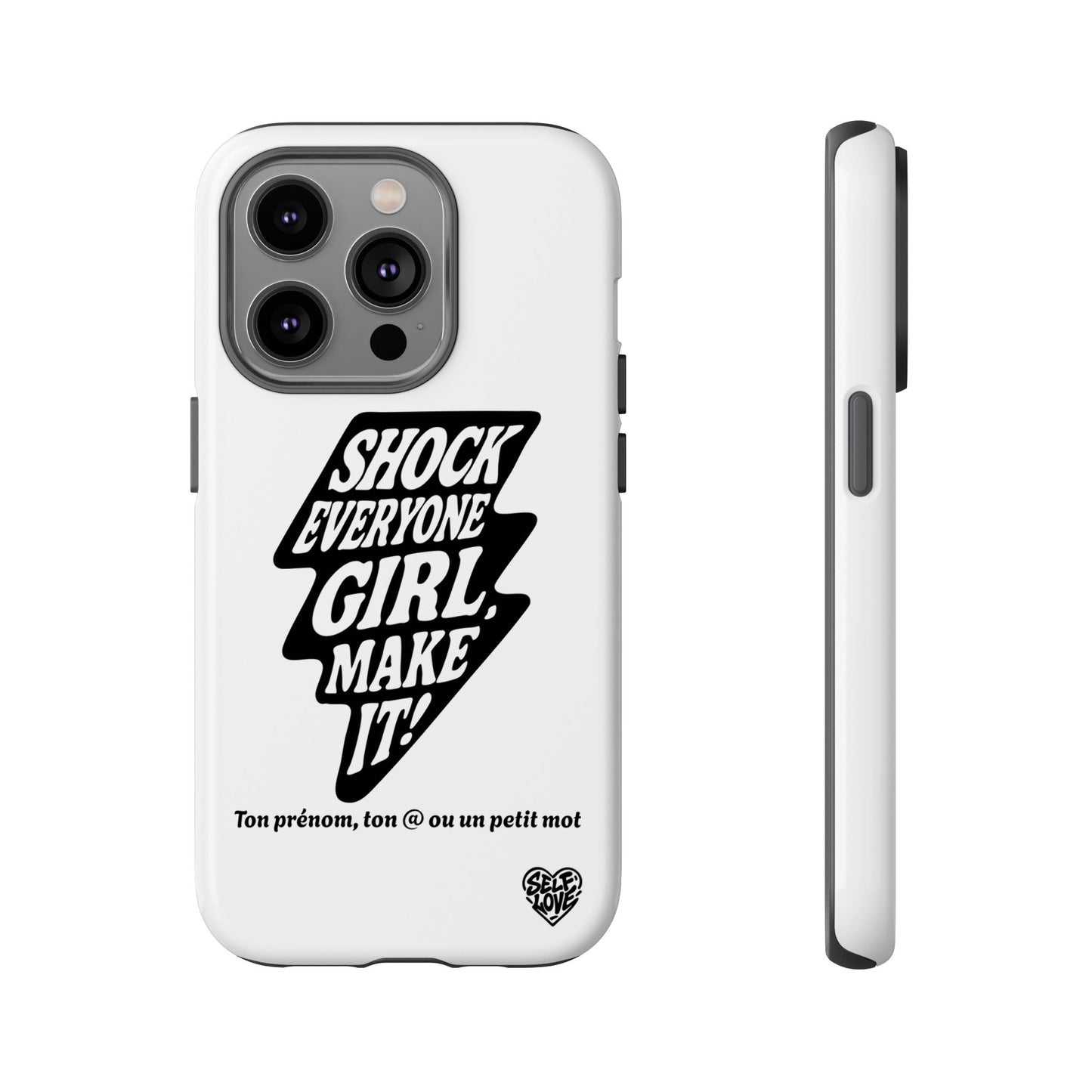 Shock Everyone - Coque iPhone (blanc)