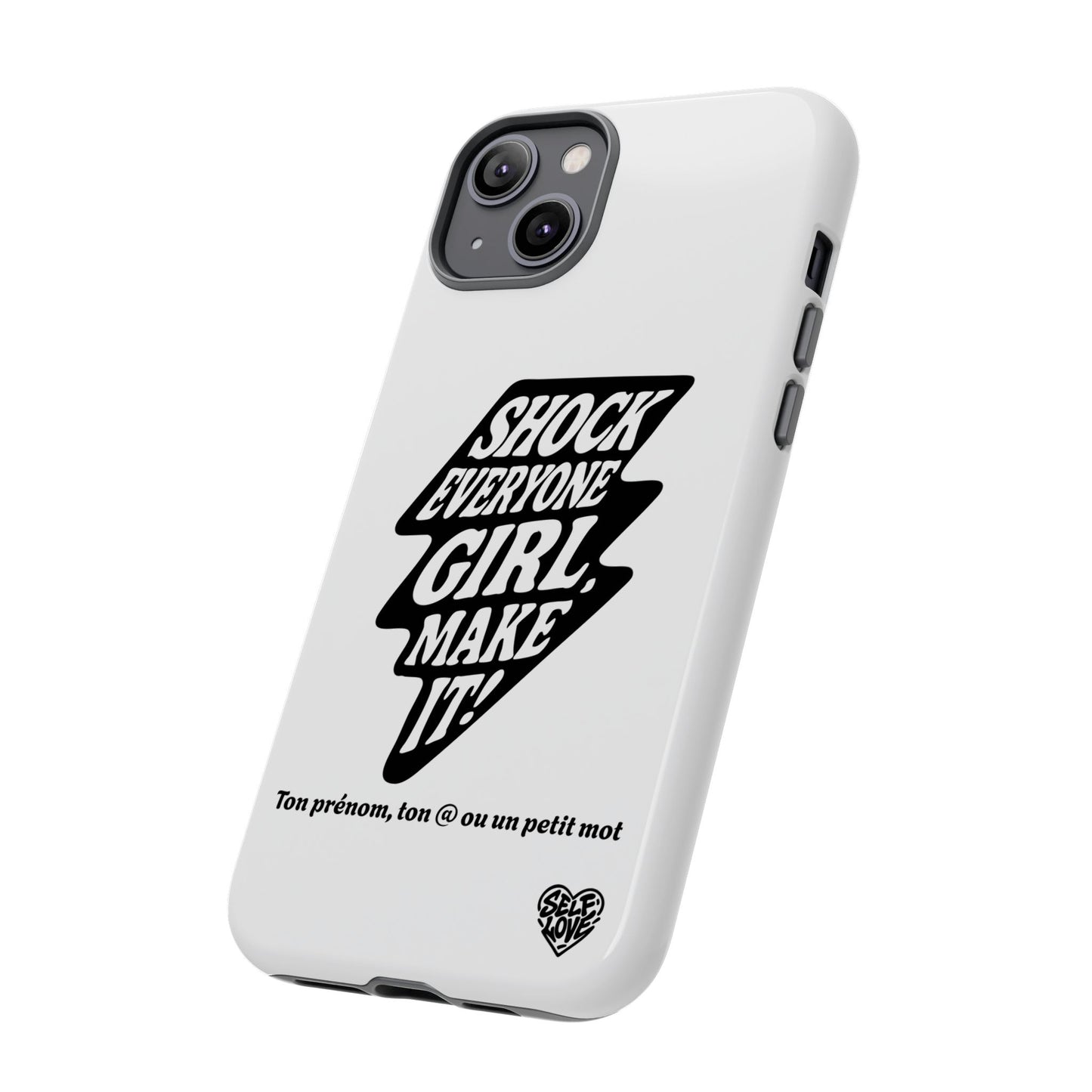 Shock Everyone - Coque iPhone (blanc)