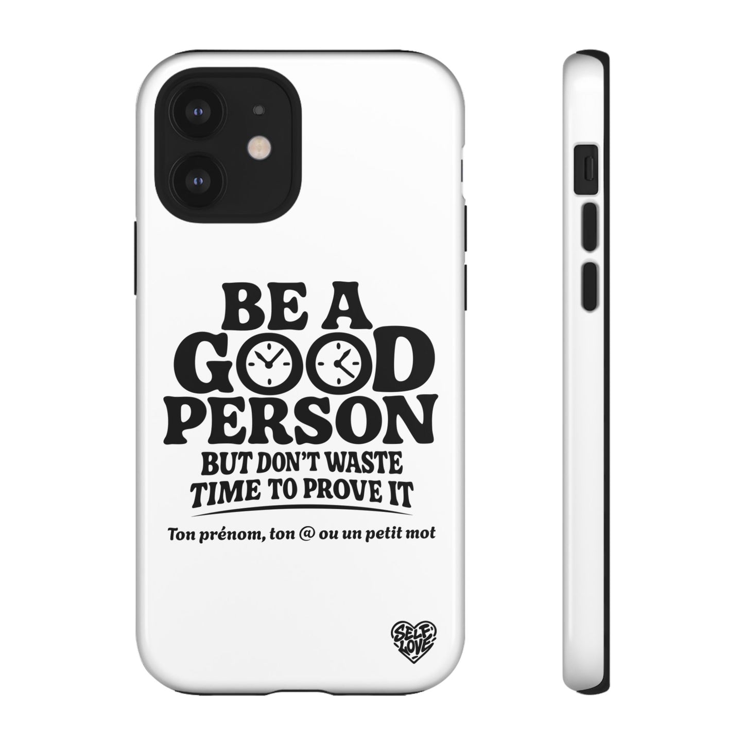 Be A Good Person - Coque iPhone (blanc)