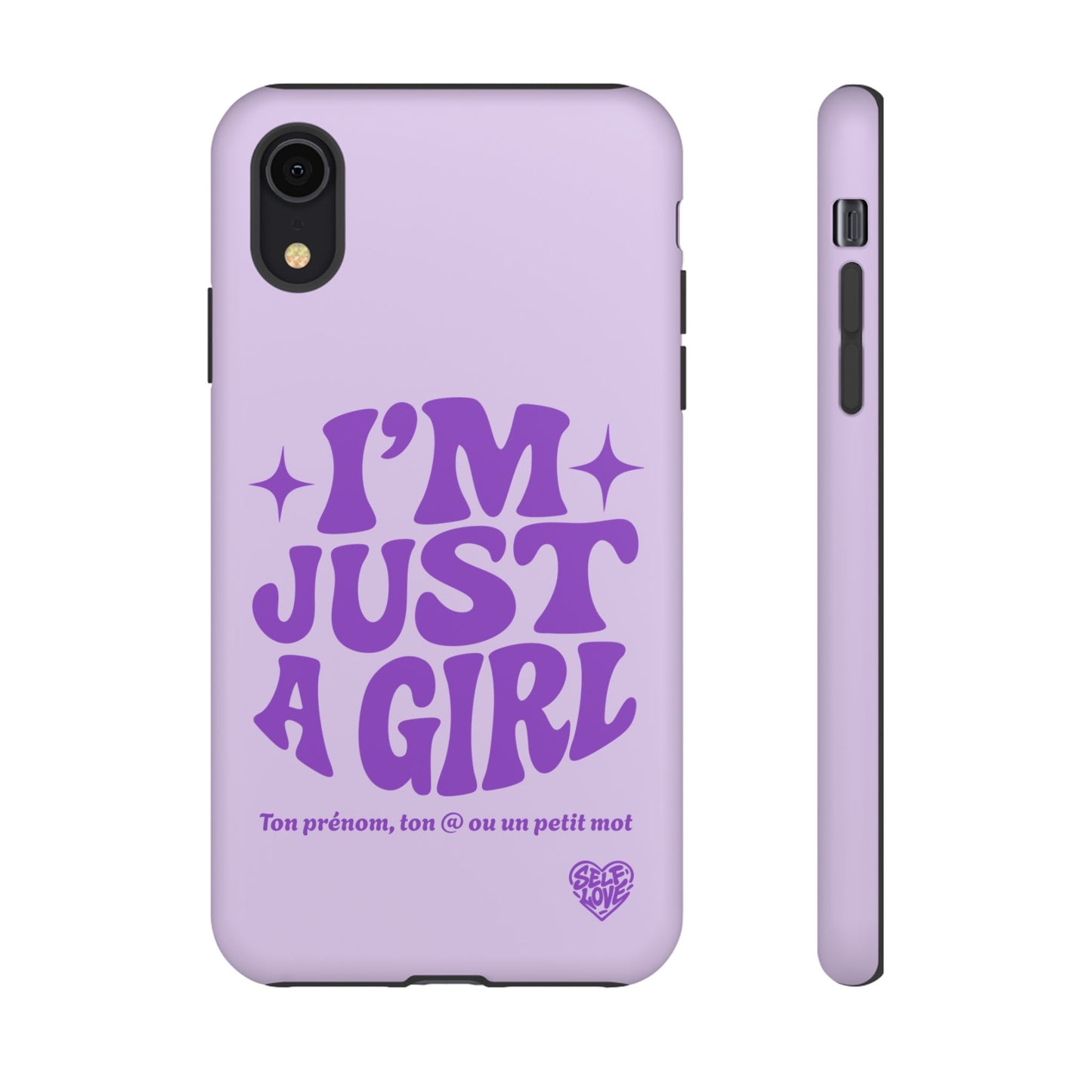 Im Just A Girl - Coque iPhone (violet)