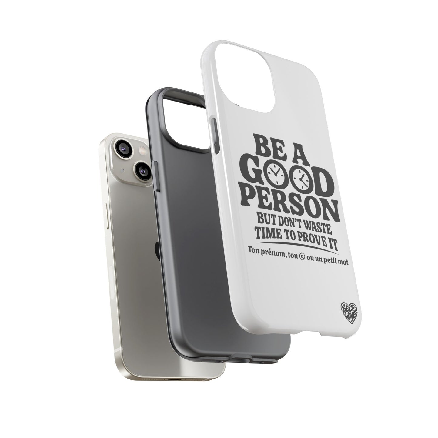 Be A Good Person - Coque iPhone (blanc)